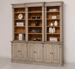 Casa Padrino Bücherregal im Landhausstil, 187 x 39 x 220 cm
