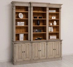Casa Padrino Bücherregal im Landhausstil, 187 x 39 x 220 cm