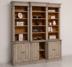Casa Padrino Bücherregal im Landhausstil, 187 x 39 x 220 cm