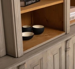 Casa Padrino Bücherregal im Landhausstil, 187 x 39 x 220 cm