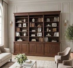 Casa Padrino Bücherregal im Landhausstil, 357 x 48 x 237 cm