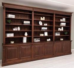 Casa Padrino Bücherregal im Landhausstil, 357 x 48 x 237 cm