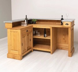 Casa Padrino Tavolo da bar stile country, 180 x 139 x 107 cm