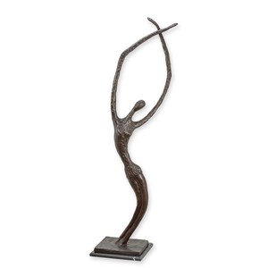 Casa Padrino Escultura de Bronce de Lujo Bailarina Moderna Bronce / Negro 48 x 59,5 x H. 175,4 cm - Gran Escultura de Bronce con Base de Mármol - Decoración Moderna Casa Padrino Escultura de Bronce de Lujo Bailarina Moderna Bronce / Negro 48 x 59,5 x H. 175,4 cm - Gran Escultura de Bronce con Base de Mármol - Decoración Moderna
