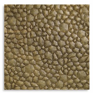 Casa Padrino rilievo da parete di lusso ottone vintage 120 cm - Quadro quadrato con effetto 3D - Decorazione murale di lusso