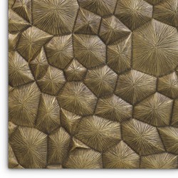 Luxus Designer Wanddeko Relief Wandrelief Vintage Messing