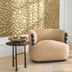 Luxus Designer Wanddeko Relief Wandrelief Vintage Messing