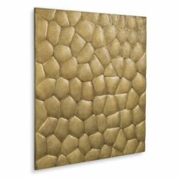 Luxus Designer Wanddeko Relief Wandrelief Vintage Messing