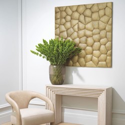 Luxus Designer Wanddeko Relief Wandrelief Vintage Messing