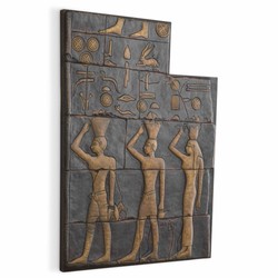 Casa Padrino relief mural de luxe à motifs égyptiens bronze H. 110 cm - Décoration murale de luxe style égyptien - Décoration d'hôtels et de bureaux