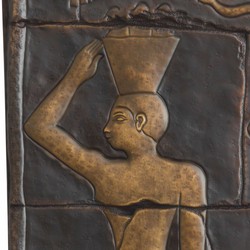 Casa Padrino relief mural de luxe à motifs égyptiens bronze H. 110 cm - Décoration murale de luxe style égyptien - Décoration d'hôtels et de bureaux