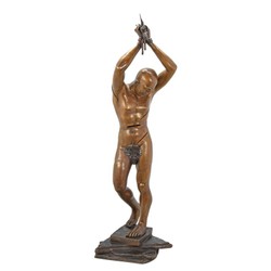 Casa Padrino Sculpture en Bronze de Luxe Nu Masculin sur Socle Rocheux Bronze / Brun 58 x H. 190 cm - Figurine en Bronze Grandeur Nature - Grande Figurine Décorative Casa Padrino Sculpture en Bronze de Luxe Nu Masculin sur Socle Rocheux Bronze / Brun 58 x H. 190 cm - Figurine en Bronze Grandeur Nature - Grande Figurine Décorative