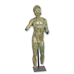 Casa Padrino Sculpture en Bronze de Luxe Torse de Jeune Homme Antique Vert / Bronze 44 x 24 x H. 133 cm - Figurine en Bronze sur Support Métallique - Grande Figurine Décorative Casa Padrino Sculpture en Bronze de Luxe Torse de Jeune Homme Antique Vert / Bronze 44 x 24 x H. 133 cm - Figurine en Bronze sur Support Métallique - Grande Figurine Décorative