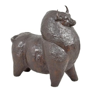 Casa Padrino Luxus Bronze Skulptur Moderner Stier Bronze / Braun 68 x 30 x H. 64 cm - Moderne Bronzefigur - Große Deko Figur Casa Padrino Luxus Bronze Skulptur Moderner Stier Bronze / Braun 68 x 30 x H. 64 cm - Moderne Bronzefigur - Große Deko Figur