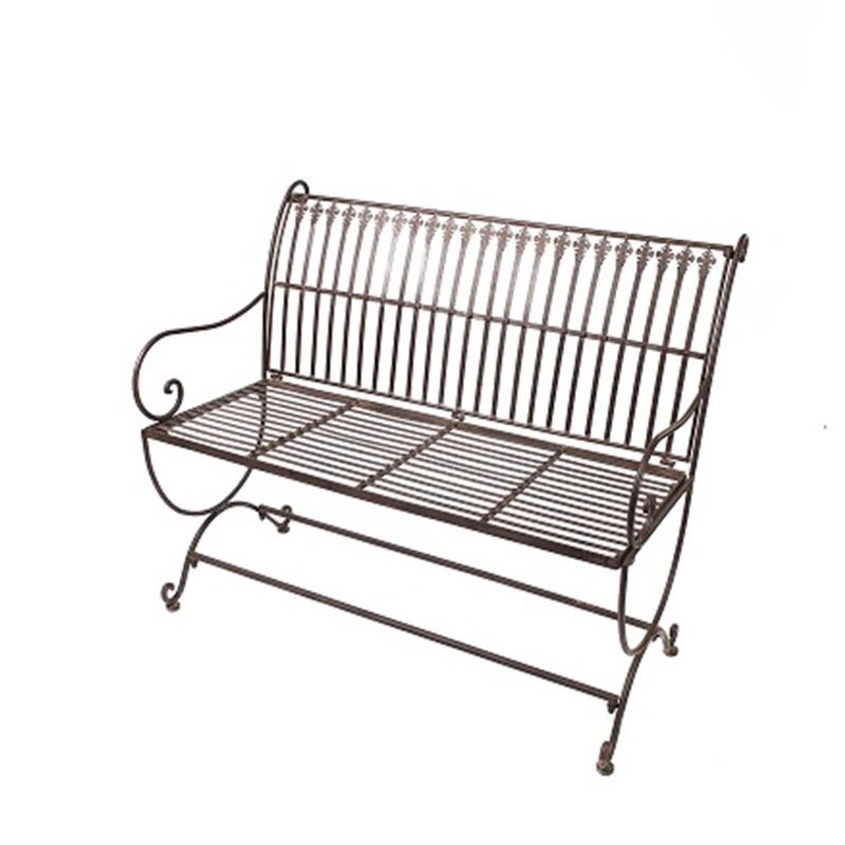 Casa Padrino Panchina da Giardino Art Nouveau Marrone 103,5 x 61 x H. 85,5 cm - Mobili da Giardino Art Nouveau - Panca in Ferro - Mobili da Balcone Casa Padrino Panchina da Giardino Art Nouveau Marrone 103,5 x 61 x H. 85,5 cm - Mobili da Giardino Art Nouveau - Panca in Ferro - Mobili da Balcone