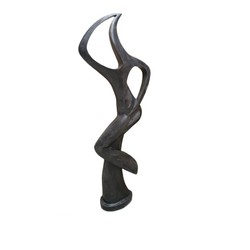Casa Padrino Luxus Marmor Skulptur Tänzerin Abstrakt Schwarz 50 x 40 x H. 146 cm - Handgefertigte Marmorfigur - Große Moderne Deko Skulptur Casa Padrino Luxus Marmor Skulptur Tänzerin Abstrakt Schwarz 50 x 40 x H. 146 cm - Handgefertigte Marmorfigur - Große Moderne Deko Skulptur