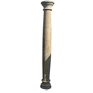 Casa Padrino Luxus Marmor Säule Sandfarben H. 300 cm - Handgefertigte Dekosäule im Antik Stil - Große Deko Säule