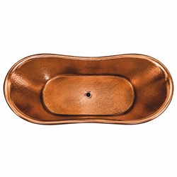 Freistehende Luxus Jugendstil Retro Kupfer Badewanne