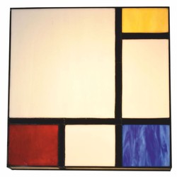 Quadratische Art Deco Tiffany LED Deckenleuchte
