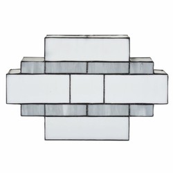 Art Deco Tiffany Deckenleuchte Wandleuchte Weiß Schwarz