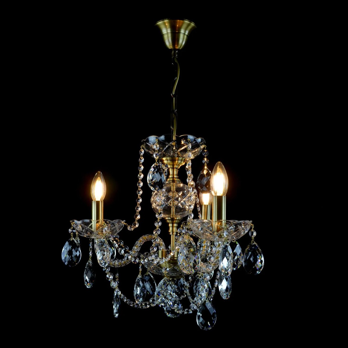 Casa Padrino Lustre en cristal baroque de luxe Argent Ø 45 x H. 42 cm - Somptueux lustre en laiton avec cristal de Bohême - Meubles baroques - Noble & somptueux Casa Padrino Lustre en cristal baroque de luxe Argent Ø 45 x H. 42 cm - Somptueux lustre en laiton avec cristal de Bohême - Meubles baroques - Noble & somptueux