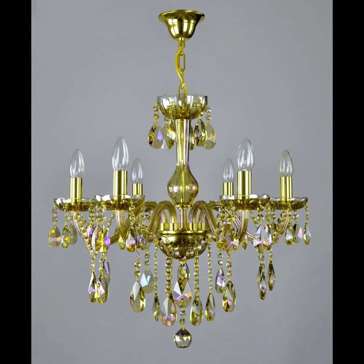 Casa Padrino Luxury Baroque Crystal Chandelier Gold Ø 60 x H. 55 cm - Magnificent Brass Chandelier with Bohemian Crystal Glass - Baroque Furniture - Noble & Magnificent Casa Padrino Luxury Baroque Crystal Chandelier Gold Ø 60 x H. 55 cm - Magnificent Brass Chandelier with Bohemian Crystal Glass - Baroque Furniture - Noble & Magnificent