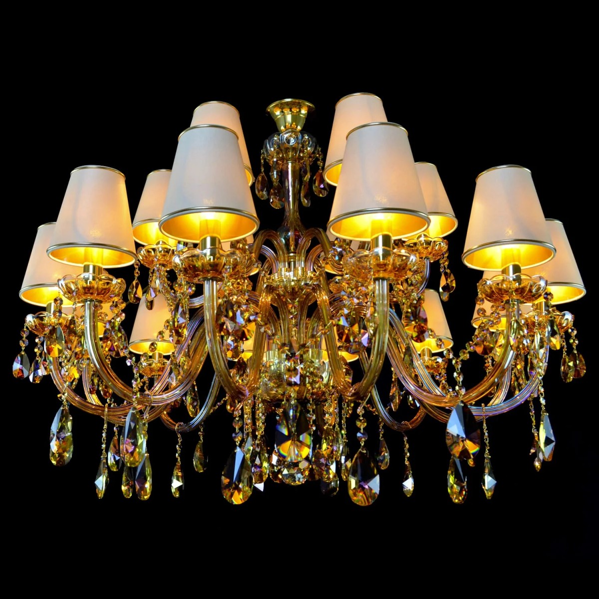 Casa Padrino Luxury Baroque Crystal Chandelier Gold Ø 100 x H. 85 cm - Magnificent Brass Chandelier with Bohemian Crystal Glass - Baroque Furniture - Noble & Magnificent Casa Padrino Luxury Baroque Crystal Chandelier Gold Ø 100 x H. 85 cm - Magnificent Brass Chandelier with Bohemian Crystal Glass - Baroque Furniture - Noble & Magnificent