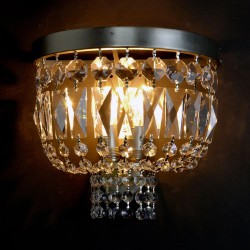 Casa Padrino Lámpara de araña de cristal barroco de lujo Plata Ø 25 x H. 15 cm - Suntuosa Lámpara de araña de latón con cristal de Bohemia - Muebles barrocos - Noble y suntuosa Casa Padrino Lámpara de araña de cristal barroco de lujo Plata Ø 25 x H. 15 cm - Suntuosa Lámpara de araña de latón con cristal de Bohemia - Muebles barrocos - Noble y suntuosa