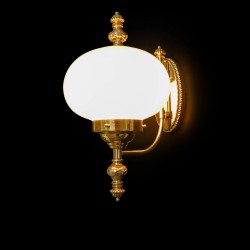 Casa Padrino Luxury Crystal Pendant Lamp Gold Ø 20 x H. 80 cm - Magnificent Brass Pendant Lamp with Bohemian Crystal Glass - Baroque Furniture - Noble & Magnificent