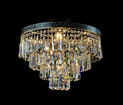 Casa Padrino Luxus Barock Kristall Kronleuchter Silber Ø 40 x H. 34 cm - Prunkvolle Messing Kronleuchter mit böhmischem Kristallglas - Barock Möbel - Edel & Prunkvoll Casa Padrino Luxus Barock Kristall Kronleuchter Silber Ø 40 x H. 34 cm - Prunkvolle Messing Kronleuchter mit böhmischem Kristallglas - Barock Möbel - Edel & Prunkvoll