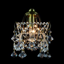 Casa Padrino Luxus Barock Kristall Kronleuchter Silber Ø 25 x H. 25 cm - Prunkvolle Messing Kronleuchter mit böhmischem Kristallglas - Barock Möbel - Edel & Prunkvoll Casa Padrino Luxus Barock Kristall Kronleuchter Silber Ø 25 x H. 25 cm - Prunkvolle Messing Kronleuchter mit böhmischem Kristallglas - Barock Möbel - Edel & Prunkvoll