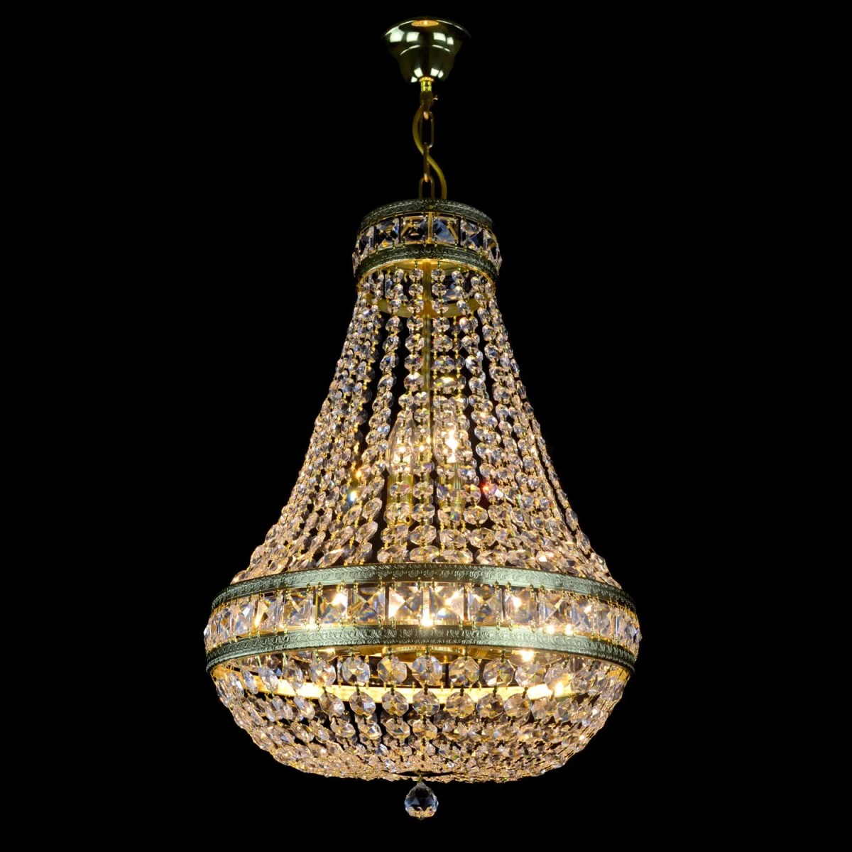 Casa Padrino Luxus Barock Kristall Deckenleuchte Gold Ø 30 x H. 12 cm - Prunkvolle Messing Deckenleuchte mit böhmischem Kristallglas - Barock Möbel - Edel & Prunkvoll Casa Padrino Luxus Barock Kristall Deckenleuchte Gold Ø 30 x H. 12 cm - Prunkvolle Messing Deckenleuchte mit böhmischem Kristallglas - Barock Möbel - Edel & Prunkvoll