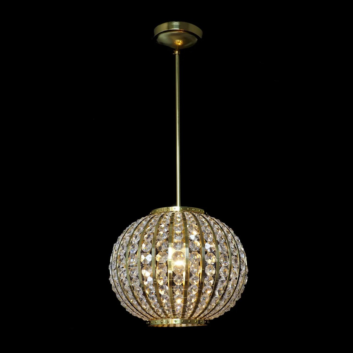 Casa Padrino Lámpara de araña de cristal de lujo Oro Ø 30 x H. 30 cm - Suntuosa Lámpara de araña de latón con cristal de Bohemia - Muebles barrocos - Noble y suntuosa Casa Padrino Lámpara de araña de cristal de lujo Oro Ø 30 x H. 30 cm - Suntuosa Lámpara de araña de latón con cristal de Bohemia - Muebles barrocos - Noble y suntuosa