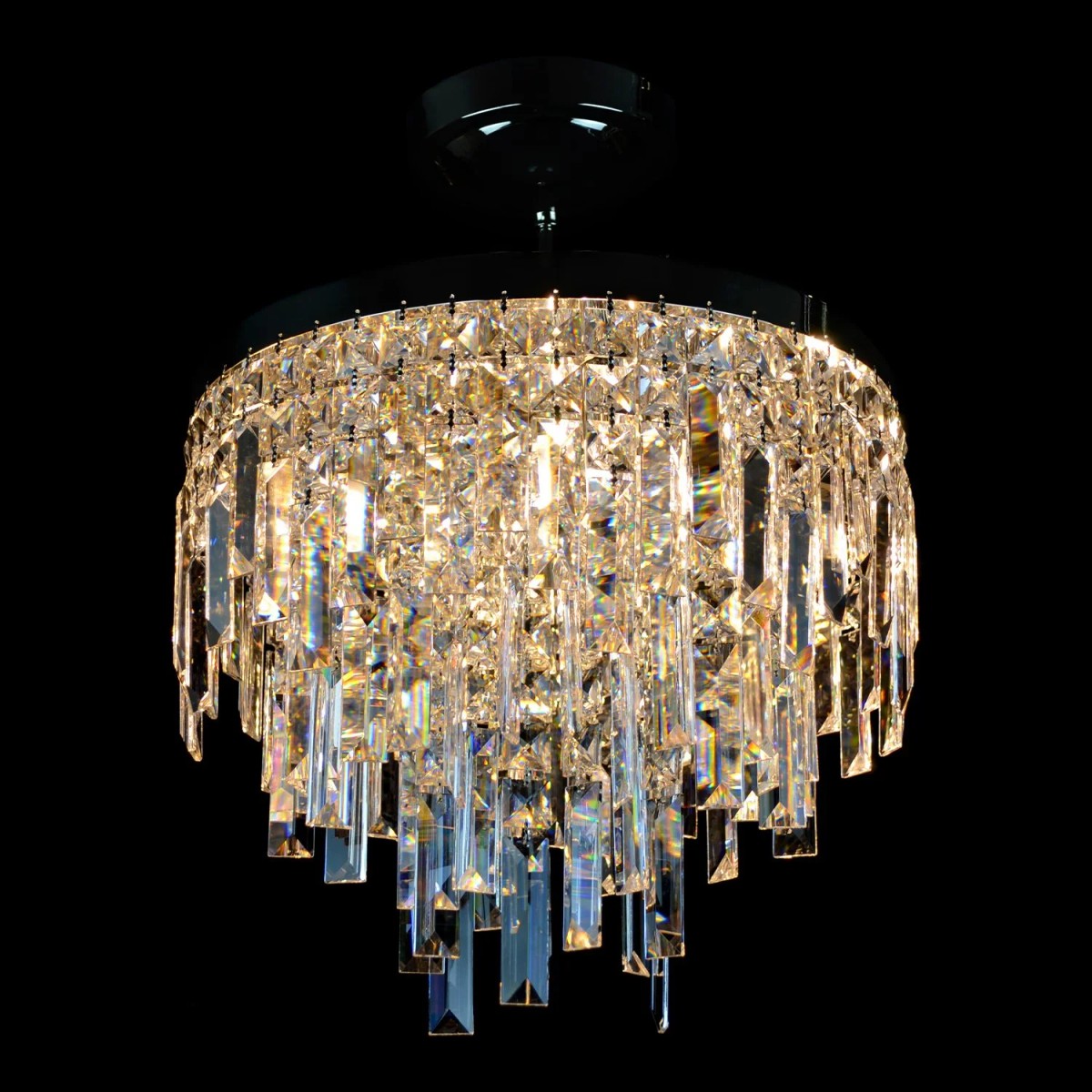 Casa Padrino Lampadario in cristallo di lusso Argento Ø 35 x H. 30 cm - Sontuosa Lampadario in ottone con cristallo di Boemia - Mobili barocchi - Nobile e sontuoso Casa Padrino Lampadario in cristallo di lusso Argento Ø 35 x H. 30 cm - Sontuosa Lampadario in ottone con cristallo di Boemia - Mobili barocchi - Nobile e sontuoso