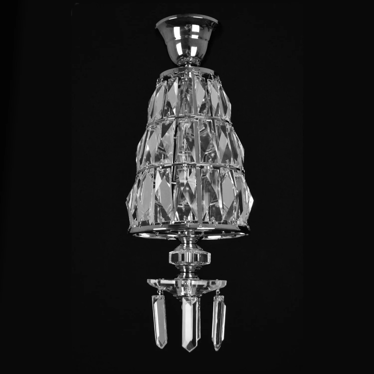 Casa Padrino Luxury Crystal Pendant Lamp Silver Ø 16 x H. 45 cm - Magnificent Brass Pendant Lamp with Bohemian Crystal Glass - Baroque Furniture - Noble & Magnificent Casa Padrino Luxury Crystal Pendant Lamp Silver Ø 16 x H. 45 cm - Magnificent Brass Pendant Lamp with Bohemian Crystal Glass - Baroque Furniture - Noble & Magnificent