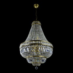 Casa Padrino Luxury Baroque Crystal Chandelier Silver Ø 60 x H. 90 cm - Magnificent Brass Chandelier with Bohemian Crystal Glass - Baroque Furniture - Noble & Magnificent Casa Padrino Luxury Baroque Crystal Chandelier Silver Ø 60 x H. 90 cm - Magnificent Brass Chandelier with Bohemian Crystal Glass - Baroque Furniture - Noble & Magnificent