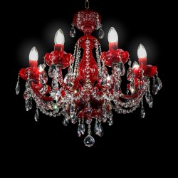 Casa Padrino Luxury Baroque Crystal Chandelier Gold Ø 57 x H. 55 cm - Magnificent Brass Chandelier with Bohemian Crystal Glass - Baroque Furniture - Noble & Magnificent Casa Padrino Luxury Baroque Crystal Chandelier Gold Ø 57 x H. 55 cm - Magnificent Brass Chandelier with Bohemian Crystal Glass - Baroque Furniture - Noble & Magnificent