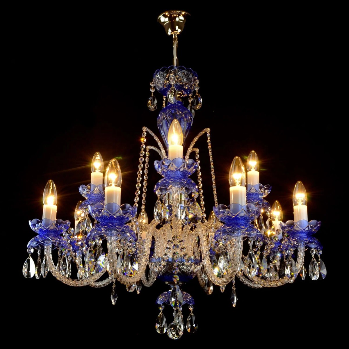 Casa Padrino Luxury Baroque Crystal Chandelier Silver Ø 75 x H. 75 cm - Magnificent Brass Chandelier with Bohemian Crystal Glass - Baroque Furniture - Noble & Magnificent Casa Padrino Luxury Baroque Crystal Chandelier Silver Ø 75 x H. 75 cm - Magnificent Brass Chandelier with Bohemian Crystal Glass - Baroque Furniture - Noble & Magnificent