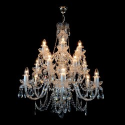Casa Padrino Lustre en cristal baroque de luxe Or Ø 82 x H. 95 cm - Somptueuse Lustre en laiton avec cristal de Bohême - Meubles baroques - Noble & somptueux Casa Padrino Lustre en cristal baroque de luxe Or Ø 82 x H. 95 cm - Somptueuse Lustre en laiton avec cristal de Bohême - Meubles baroques - Noble & somptueux