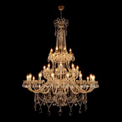 Casa Padrino Lustre en cristal baroque de luxe Argent Ø 130 x H. 170 cm - Somptueuse Lustre en laiton avec cristal de Bohême - Meubles baroques - Noble & somptueux Casa Padrino Lustre en cristal baroque de luxe Argent Ø 130 x H. 170 cm - Somptueuse Lustre en laiton avec cristal de Bohême - Meubles baroques - Noble & somptueux