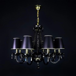 Casa Padrino Lustre en cristal baroque de luxe Or Ø 65 x H. 55 cm - Somptueuse Lustre en laiton avec cristal de Bohême - Meubles baroques - Noble & somptueux Casa Padrino Lustre en cristal baroque de luxe Or Ø 65 x H. 55 cm - Somptueuse Lustre en laiton avec cristal de Bohême - Meubles baroques - Noble & somptueux