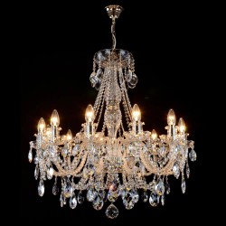 Casa Padrino Luxury Baroque Crystal Chandelier Silver Ø 76 x H. 78 cm - Magnificent Brass Chandelier with Bohemian Crystal Glass - Baroque Furniture - Noble & Magnificent Casa Padrino Luxury Baroque Crystal Chandelier Silver Ø 76 x H. 78 cm - Magnificent Brass Chandelier with Bohemian Crystal Glass - Baroque Furniture - Noble & Magnificent