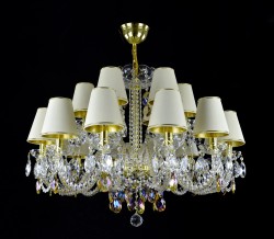 Casa Padrino Lámpara de araña de cristal barroco de lujo Oro Ø 88 x H. 65 cm - Suntuosa Lámpara de araña de latón con cristal de Bohemia - Muebles barrocos - Noble y suntuosa Casa Padrino Lámpara de araña de cristal barroco de lujo Oro Ø 88 x H. 65 cm - Suntuosa Lámpara de araña de latón con cristal de Bohemia - Muebles barrocos - Noble y suntuosa