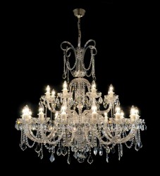 Casa Padrino Lampadario in cristallo barocco di lusso Oro Ø 110 x H. 230 cm - Sontuosa Lampadario in ottone con cristallo di Boemia - Mobili barocchi - Nobile e sontuoso Casa Padrino Lampadario in cristallo barocco di lusso Oro Ø 110 x H. 230 cm - Sontuosa Lampadario in ottone con cristallo di Boemia - Mobili barocchi - Nobile e sontuoso