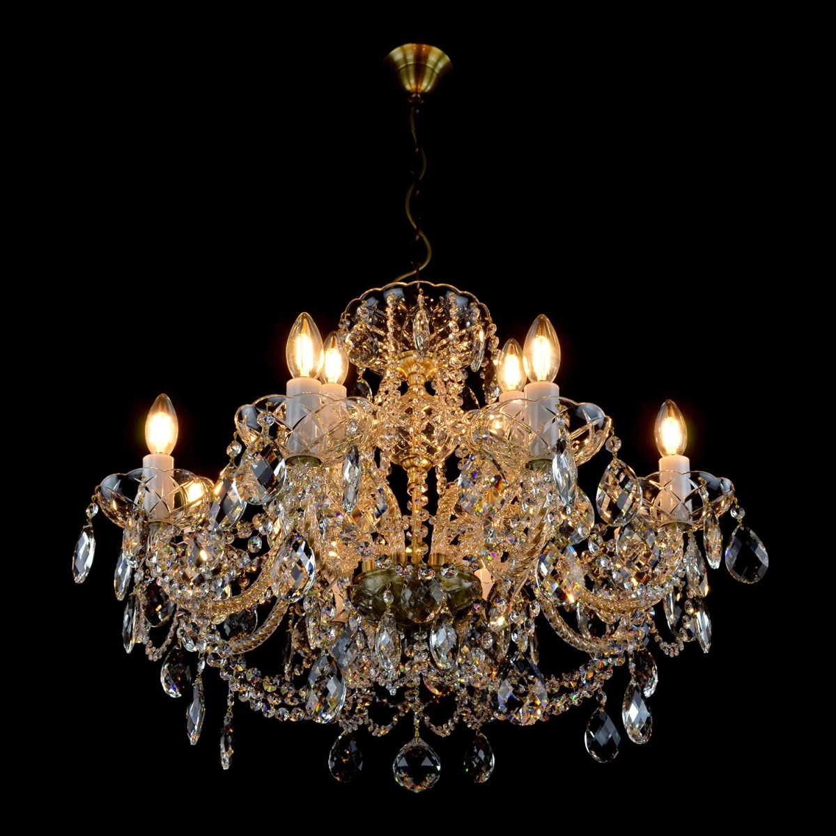 Casa Padrino Luxus Barock Kristall Kronleuchter Silber Ø 70 x H. 52 cm - Prunkvolle Messing Kronleuchter mit böhmischem Kristallglas - Barock Möbel - Edel & Prunkvoll Casa Padrino Luxus Barock Kristall Kronleuchter Silber Ø 70 x H. 52 cm - Prunkvolle Messing Kronleuchter mit böhmischem Kristallglas - Barock Möbel - Edel & Prunkvoll