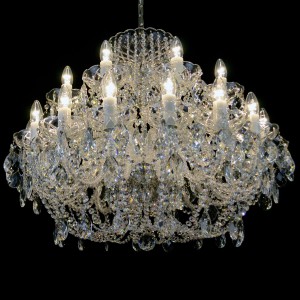 Casa Padrino Luxus Barock Kristall Deckenleuchte Silber Ø 120 x H. 70 cm - Prunkvolle Messing Deckenleuchte mit böhmischem Kristallglas - Barock Möbel - Edel & Prunkvoll