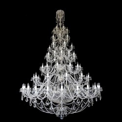 Casa Padrino Lustre en cristal baroque de luxe Or Ø 200 x H. 315 cm - Somptueuse Lustre en laiton avec cristal de Bohême - Meubles baroques - Noble & somptueux Casa Padrino Lustre en cristal baroque de luxe Or Ø 200 x H. 315 cm - Somptueuse Lustre en laiton avec cristal de Bohême - Meubles baroques - Noble & somptueux