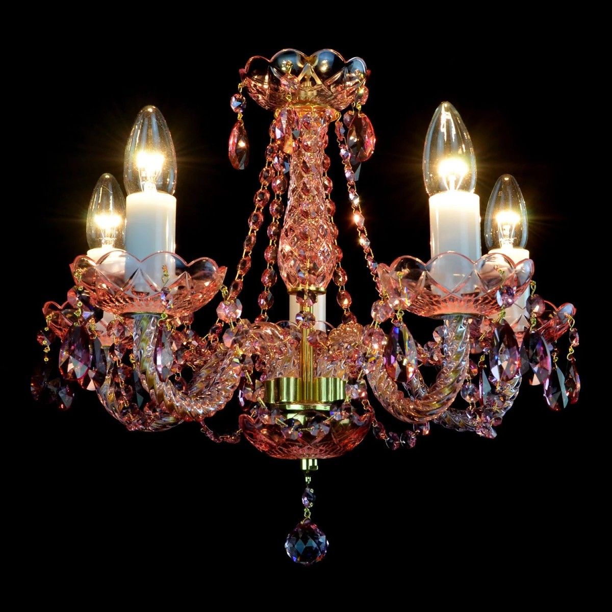 Casa Padrino Lustre en cristal baroque de luxe Or Ø 45 x H. 38 cm - Somptueuse Lustre en laiton avec cristal de Bohême - Meubles baroques - Noble & somptueux Casa Padrino Lustre en cristal baroque de luxe Or Ø 45 x H. 38 cm - Somptueuse Lustre en laiton avec cristal de Bohême - Meubles baroques - Noble & somptueux