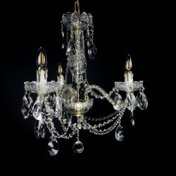 Casa Padrino Lampada da parete in cristallo barocco di lusso Oro 38 x 20 x H. 37 cm - Sontuosa Lampada da parete in ottone con cristallo di Boemia - Mobili barocchi - Nobile e sontuoso Casa Padrino Lampada da parete in cristallo barocco di lusso Oro 38 x 20 x H. 37 cm - Sontuosa Lampada da parete in ottone con cristallo di Boemia - Mobili barocchi - Nobile e sontuoso