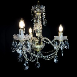 Casa Padrino Lampada da parete in cristallo barocco di lusso Oro 38 x 20 x H. 37 cm - Sontuosa Lampada da parete in ottone con cristallo di Boemia - Mobili barocchi - Nobile e sontuoso Casa Padrino Lampada da parete in cristallo barocco di lusso Oro 38 x 20 x H. 37 cm - Sontuosa Lampada da parete in ottone con cristallo di Boemia - Mobili barocchi - Nobile e sontuoso